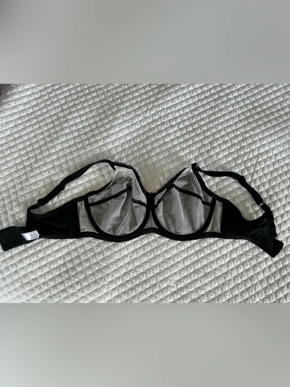 Wacoal Black Lace Retro Chic Underwire Bra 38DD